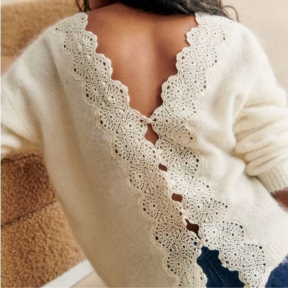 Sezane Sweaters - Sezane Astride Jumper Ecru - Size S